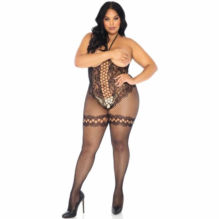 Leg avenue bodystocking seno nudo plus size