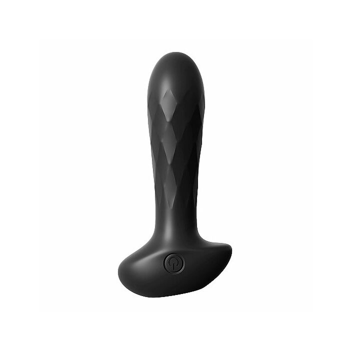 Vibratore silicone teaser anale - nero