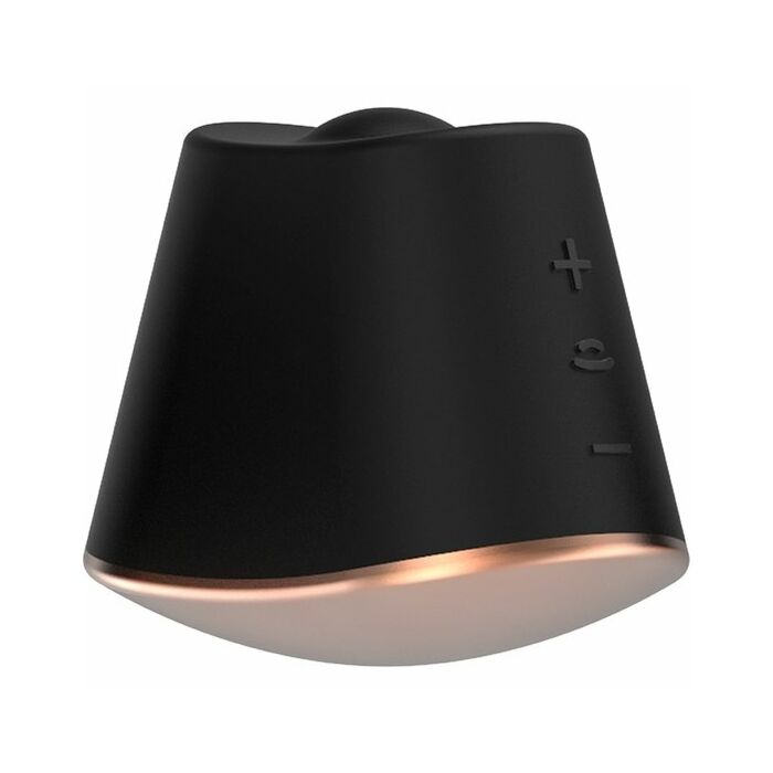 Stimolatore clitorideo abbagliante con rotazione - Nero