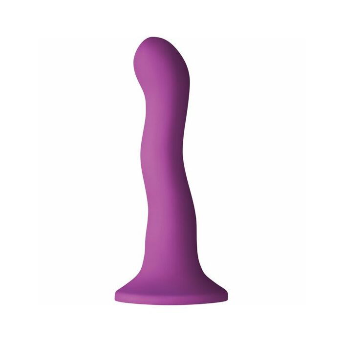 Colori dildo wave silicona 15cm - morado