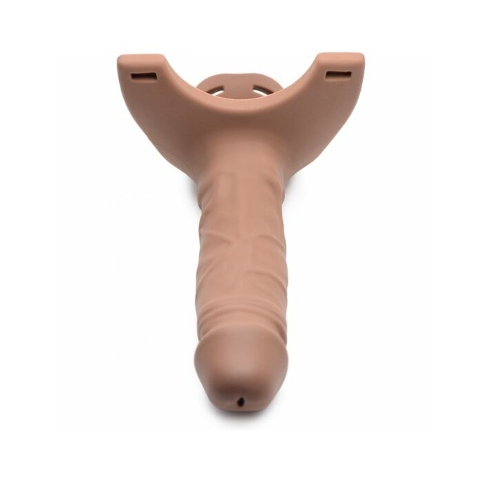 Sm hollow dildo de silicona strap-on - carne