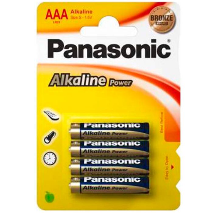 Batterie AAA luminose Panasonic (Blister da 4)