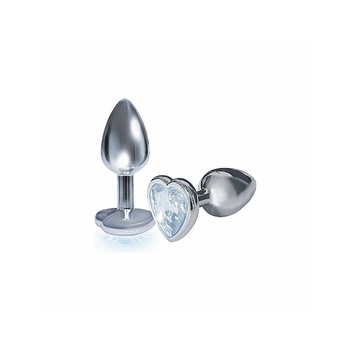 Spina in acciaio inossidabile con cuore di perle - diamante