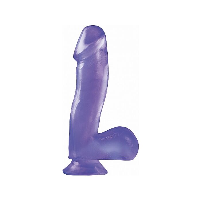 Basix pene de gelatina succhia lila 16 cm