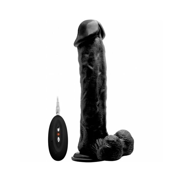 Real rock 006 vibrador 100 realistico negro 295 cm