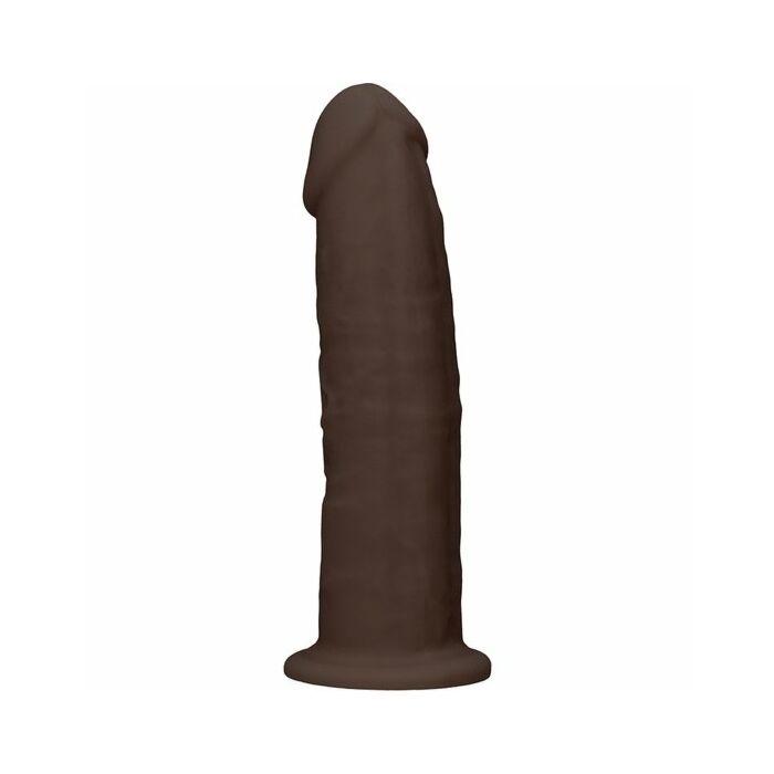 Dildo in silicone senza testicoli 19,2cm - marrone