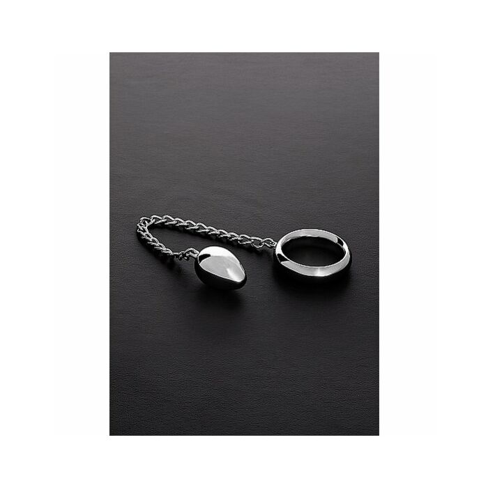 Ciambella c-ring e uovo anale con catena (55 / 55mm)