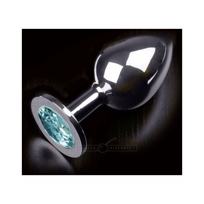 Plug anale gioielli grande plata / turquesa