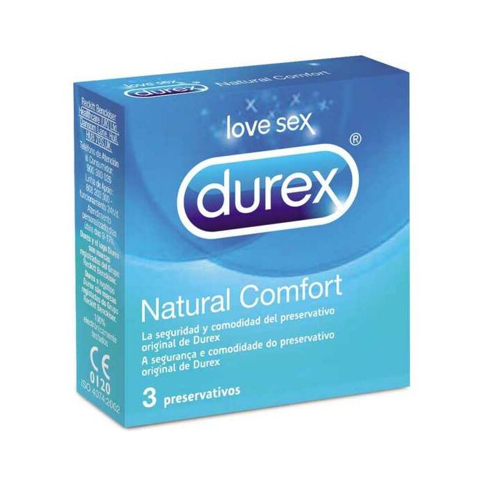 Durex natural comfort 3 unità