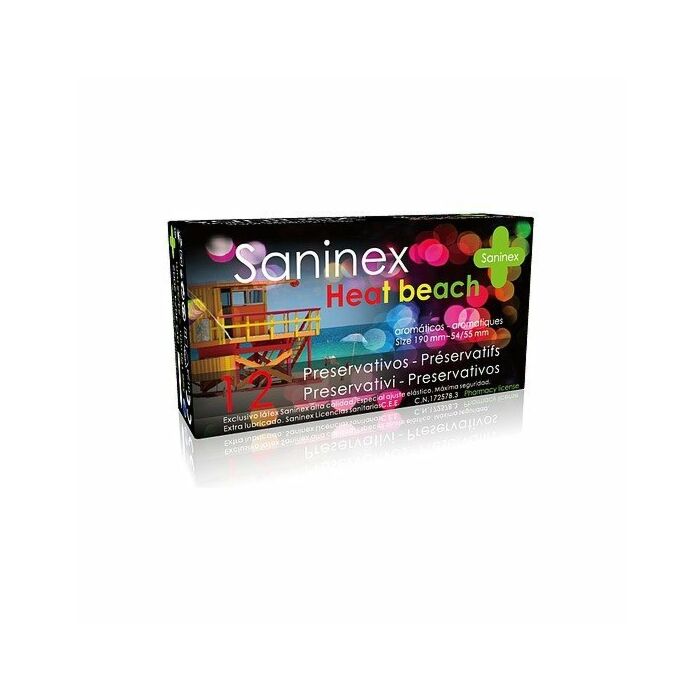 Saninex preservativos heat beach 12uds