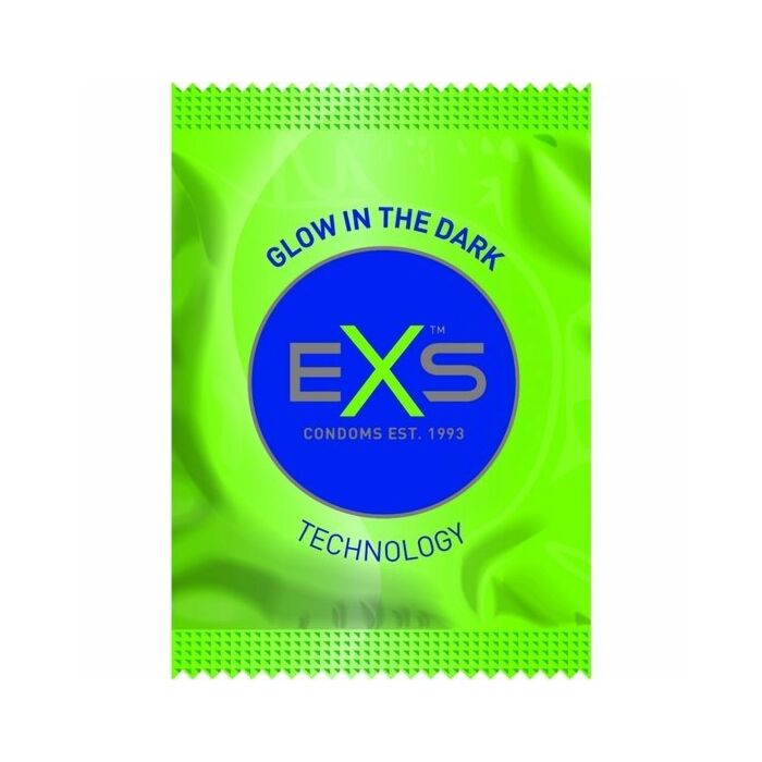 Exs - preservativo fluorescente - confezione da 100 pezzi