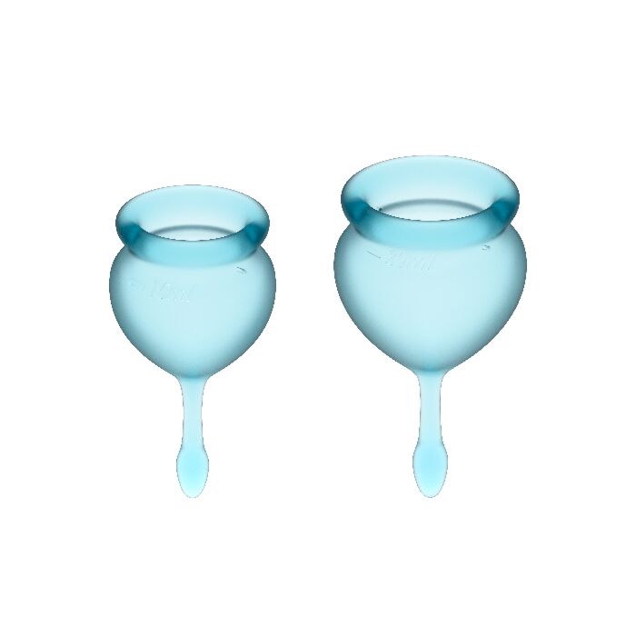 Satisfyer feel good kit copa mestruale azulclaro 15 + 20ml