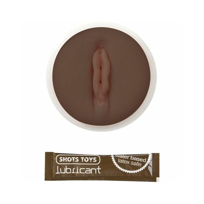 Masturbatore maschile nero a forma di vagina