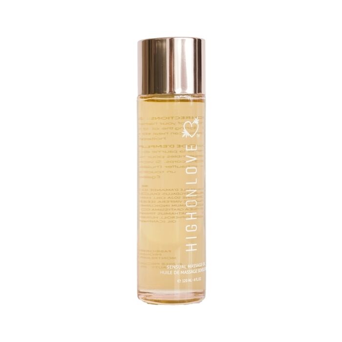 High on love  - aceite de masaje de fresas y champagne - 120 ml