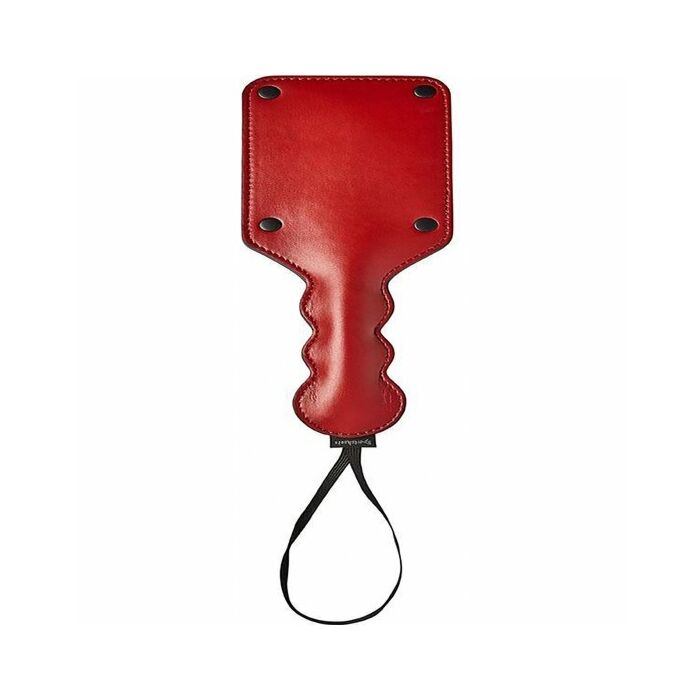 Tavolozza in metallo e pelle - rosso