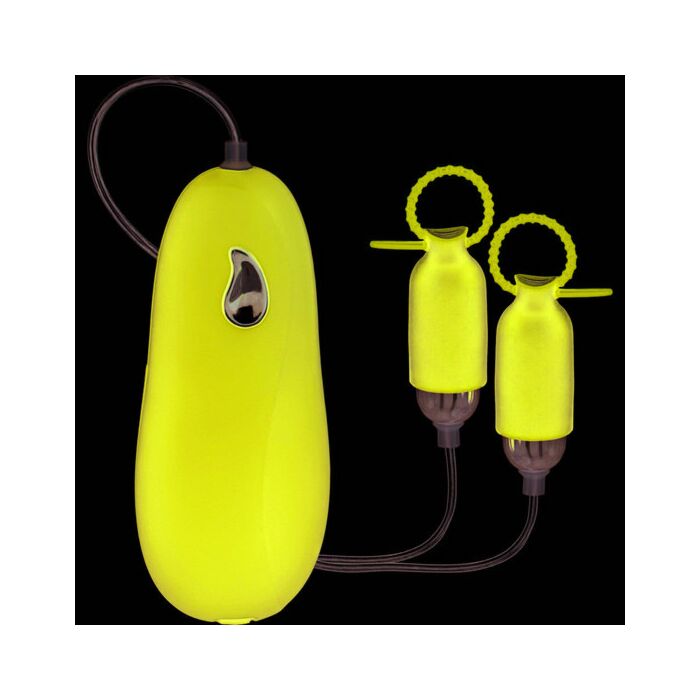 Morsetti per capezzoli con vibratore viola