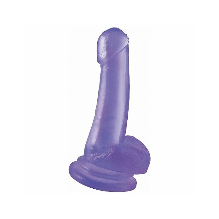 Basix pene de gelatina succhia lila 18 cm