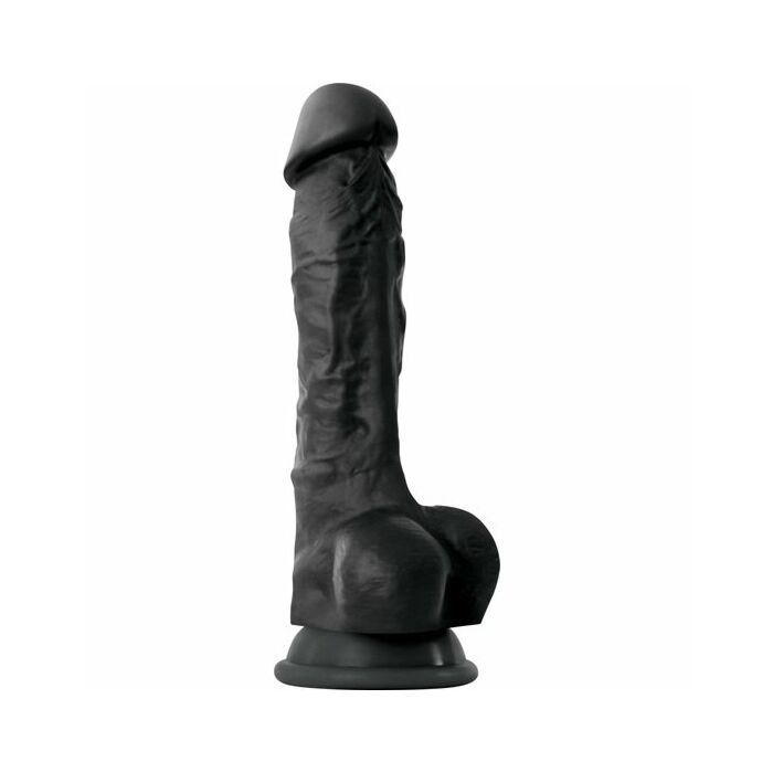 Colori piaceri realistici pene 18cm - nero