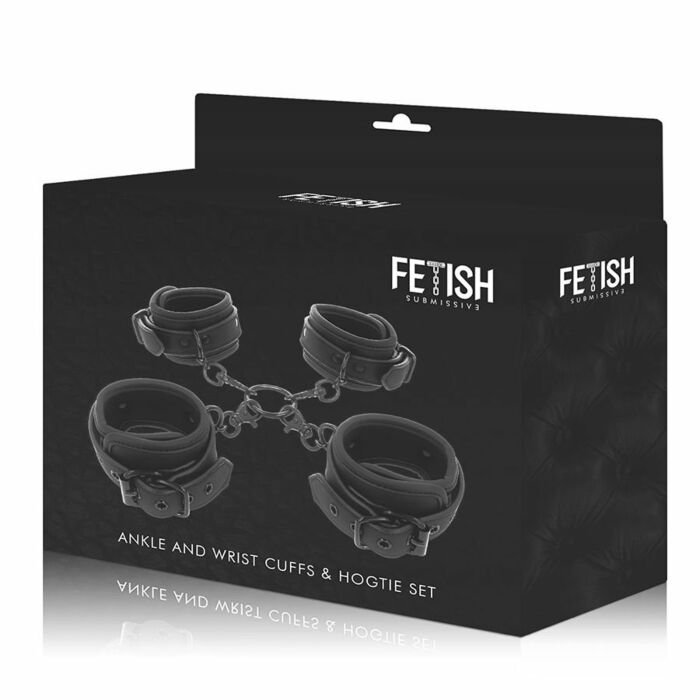 Fetish sottomesso set manette e caviglie