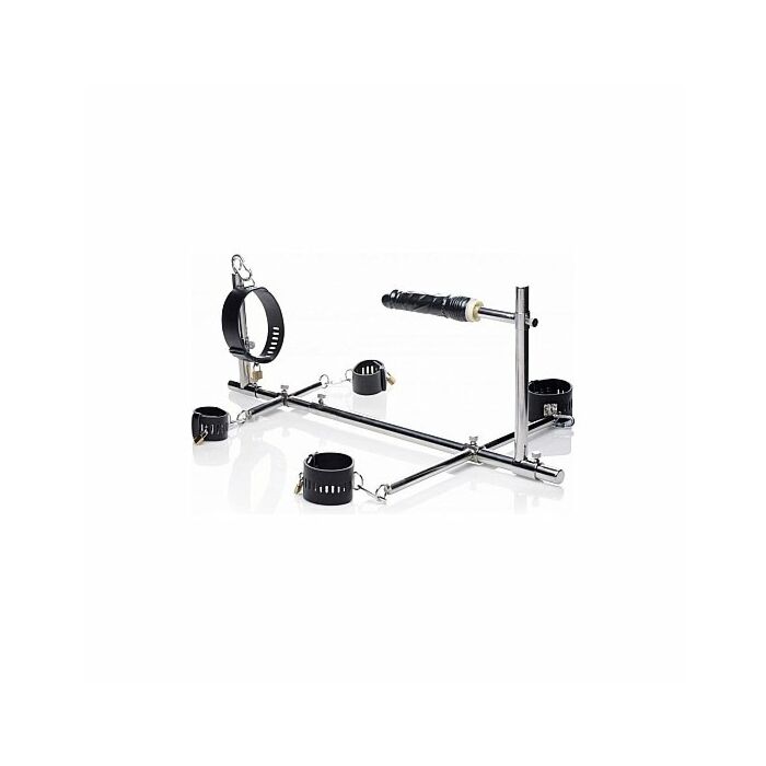 Cravatte di metallo imprigionate con dildo