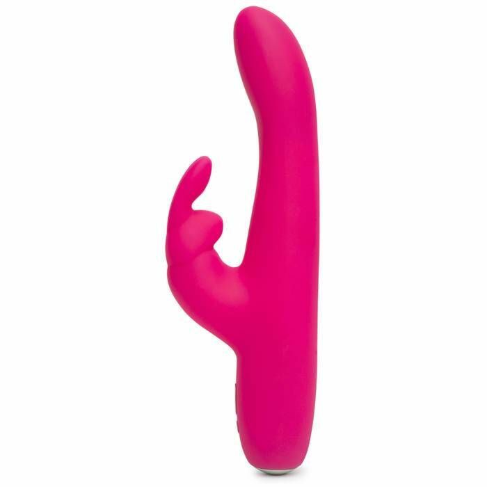 Happy rabbit vibrador curvado fino rosa