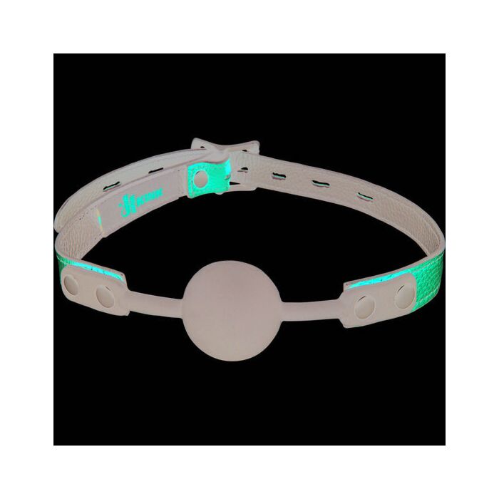 Bavaglio in silicone e pelle