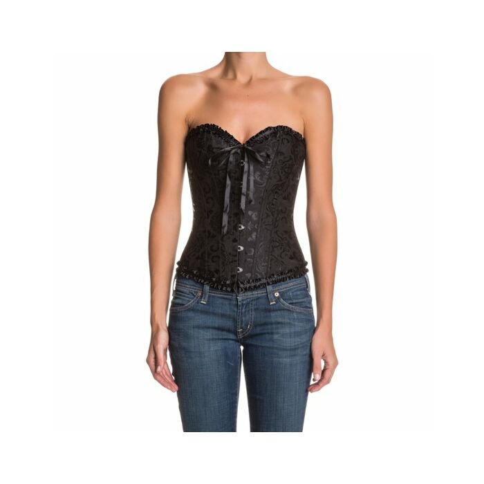 Corsetto Floreale Nero