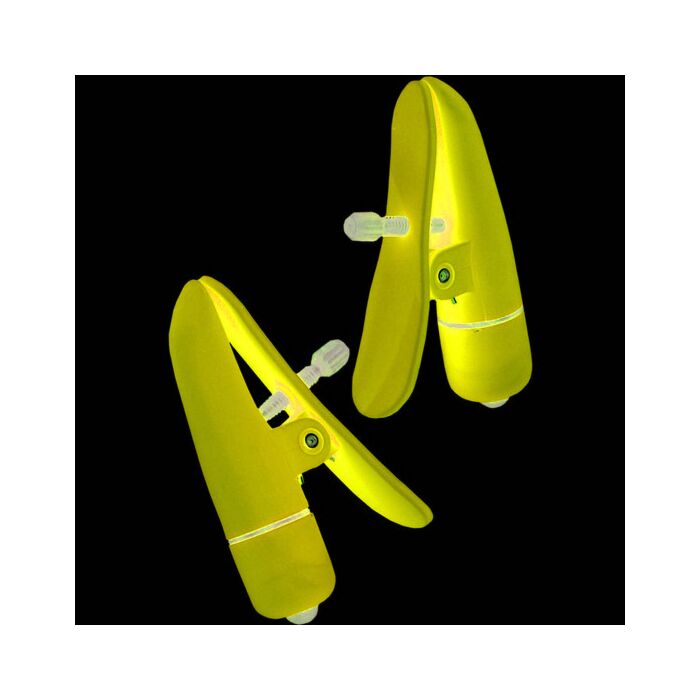 Morsetti per capezzoli con vibratore viola