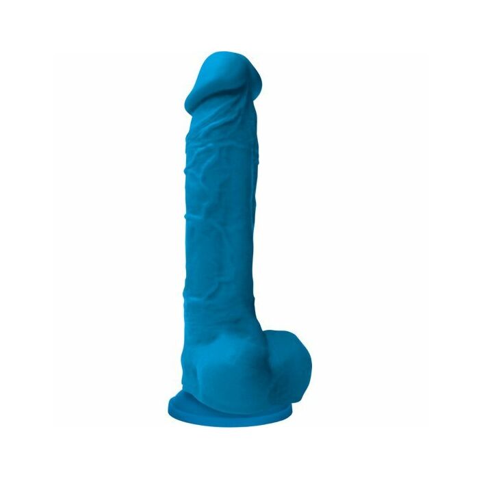 Dildo piacere colori 8 pollici azul
