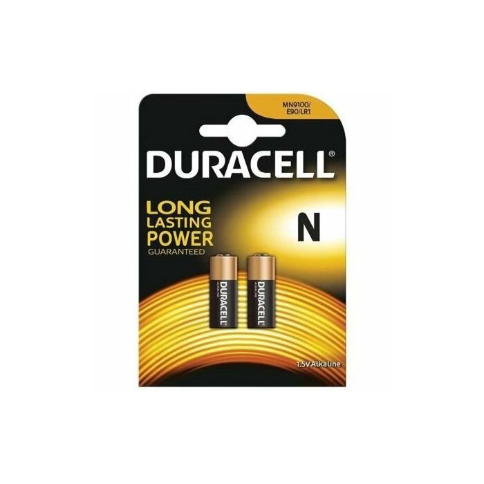 Duracell pila alcalina mn9100 n lr1 1,5v blister * 2