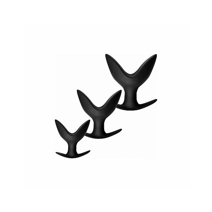 Set 3 pezzi di dilatatori anali di silicone