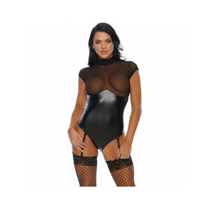 Tenero orsacchiotto di volpe con reggicalze negro