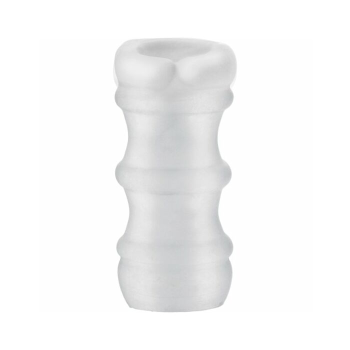 Masturbatore a zig zag trasparente