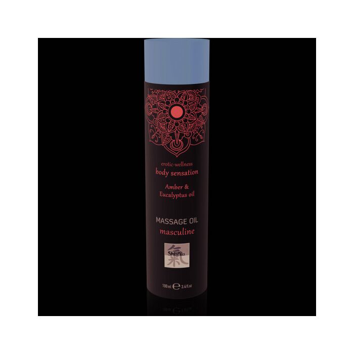 Olio da massaggio maschile - ambra ed eucalipto 100 ml