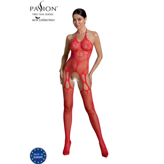 Bodystocking Eco Passion Rosso