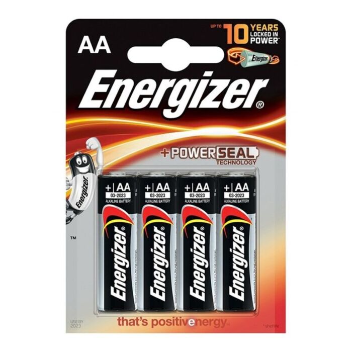 Batterie alcaline Energizer AA LR6 - Confezione da 4 unità