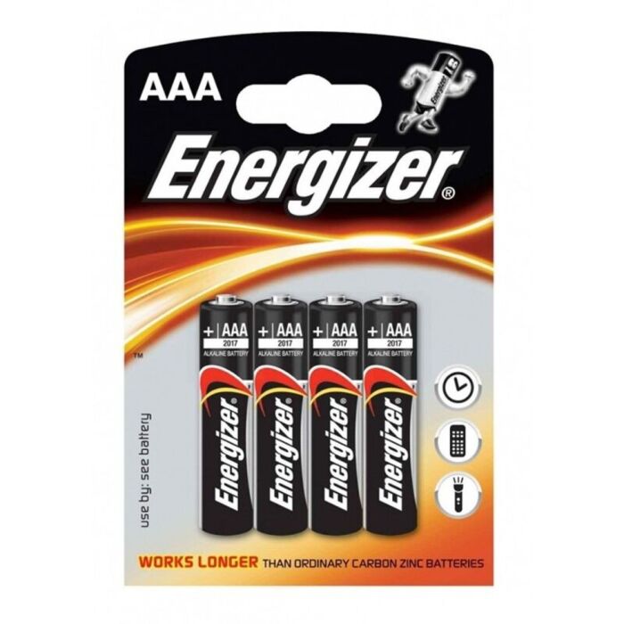 Batterie alcaline AAA PowerBoost confezione da 4