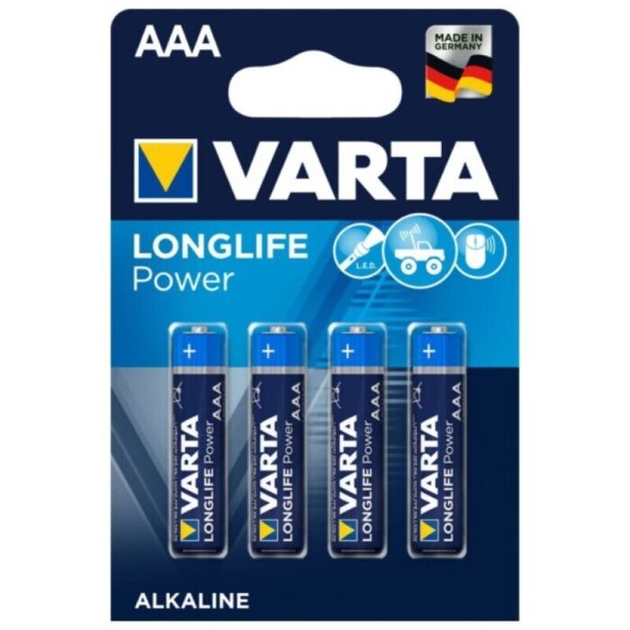 Blister Varta AAA Longlife Power (Confezione da 4)