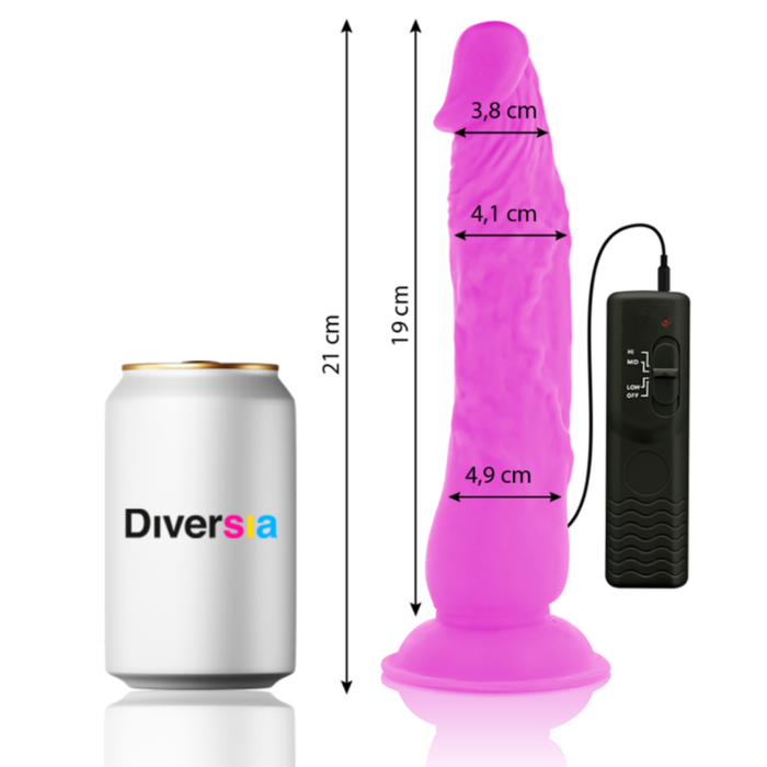 FlexiVibe - Dildo Vibrante Flessibile 21cm - Lilla