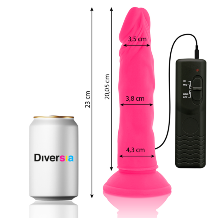 FlexiVibe - Dildo Vibrante 23cm (Rosa) ->