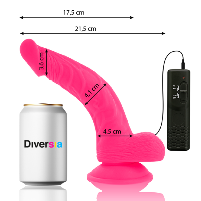 FlexiVibe - Dildo Vibrante Flessibile 21.5 cm - Rosa