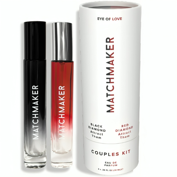 Kit Diamante Nero e Rosso Eye of Love - Profumo di Feromoni 10 ml