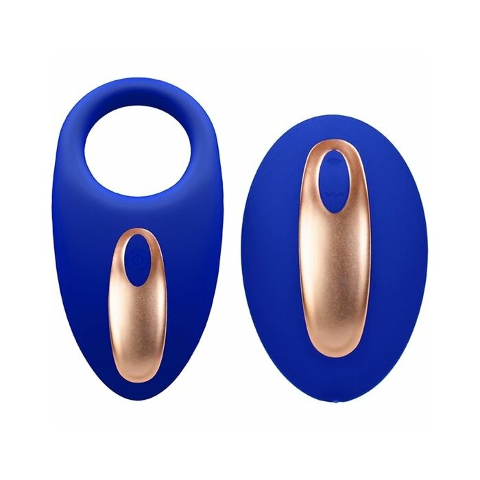 Anello bilanciato blu a doppia vibrazione