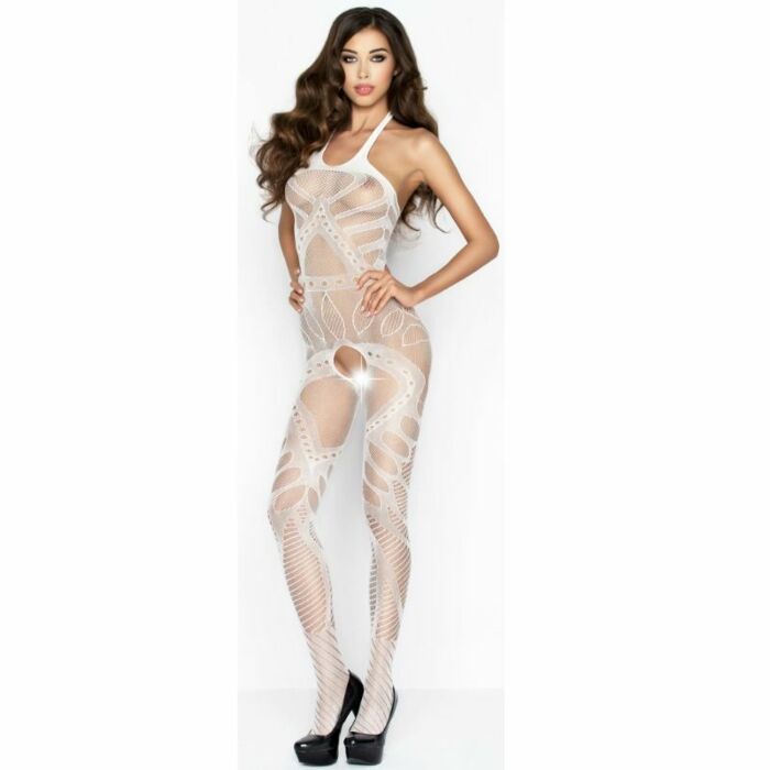 Passion woman bs037 bodystocking blanco talla unica