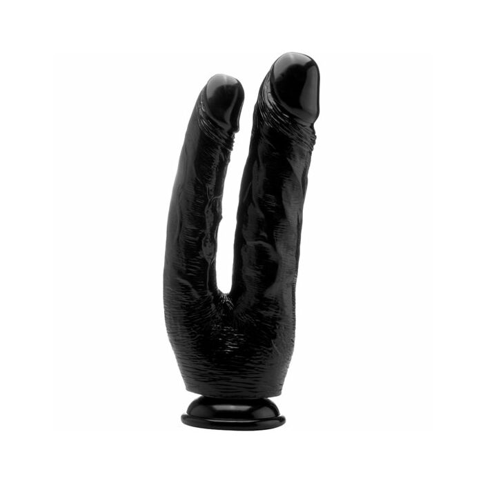 Realrock doppio pene 25,5 cm - nero
