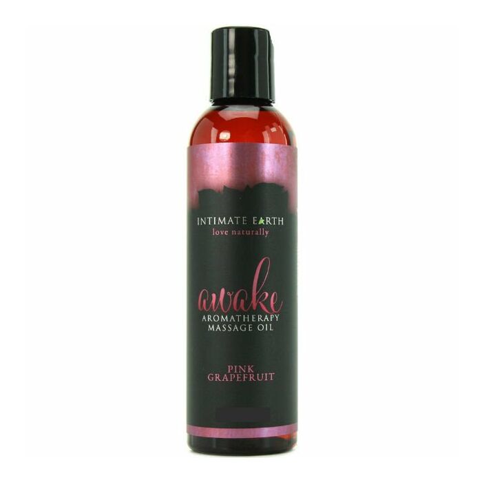 Olio da massaggio per aromaterapia al pompelmo della terra intima 120 ml