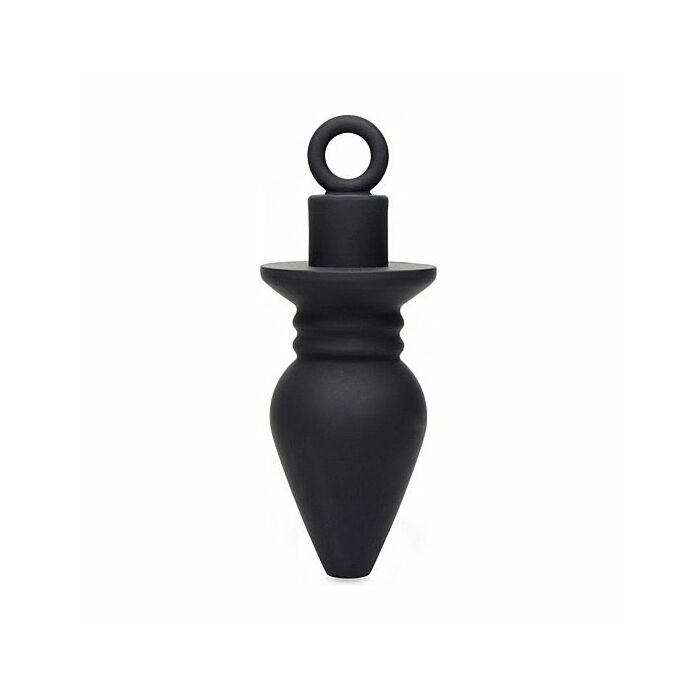 Tappo cavo in silicone tuffato - nero