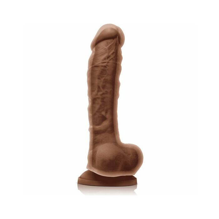 Colori pene in silicone a doppia densità 24cm - caramello