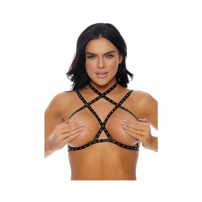 Stud me down reggiseno tempestato d'oro