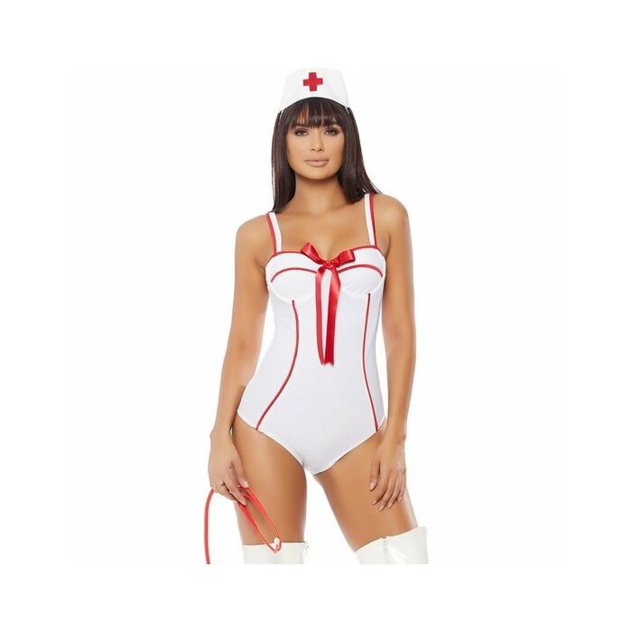 Costume da infermiera sexy in perfetta salute - bianco